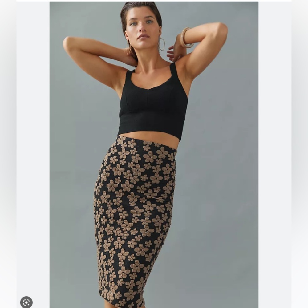 Corey Lynn Calter Daisy Slim Midi Skirt NWT